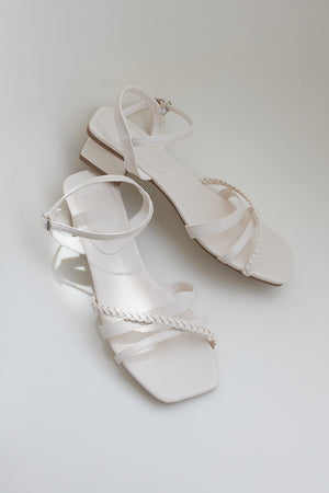 
                  
                    Aella Braided Sandals in Cream
                  
                