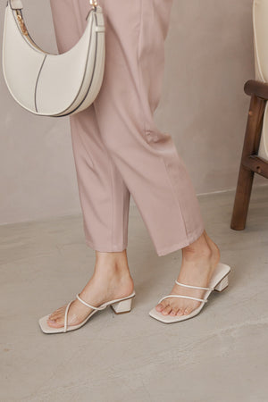 
                  
                    Alana Strappy Heels in Cream
                  
                