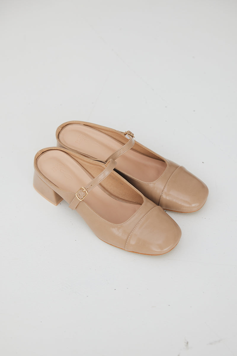 Auralie Maryjane Mules in Nude