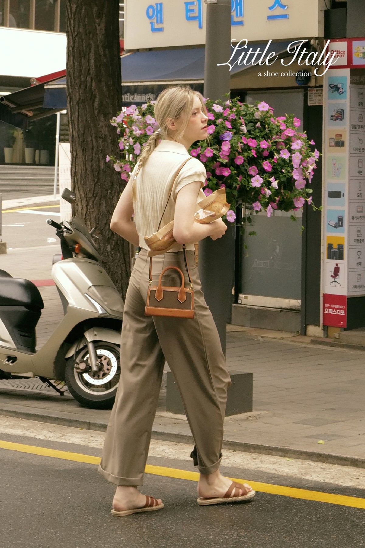 Bora Interlocking Espadrilles Sliders in Pecan