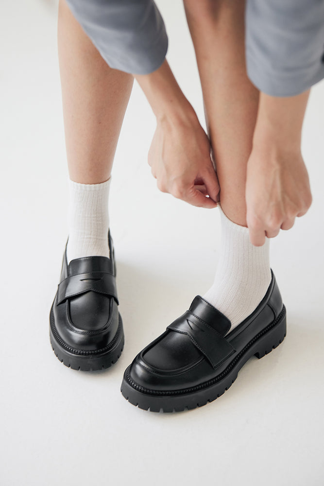 Cameron Chunky Loafers in Black