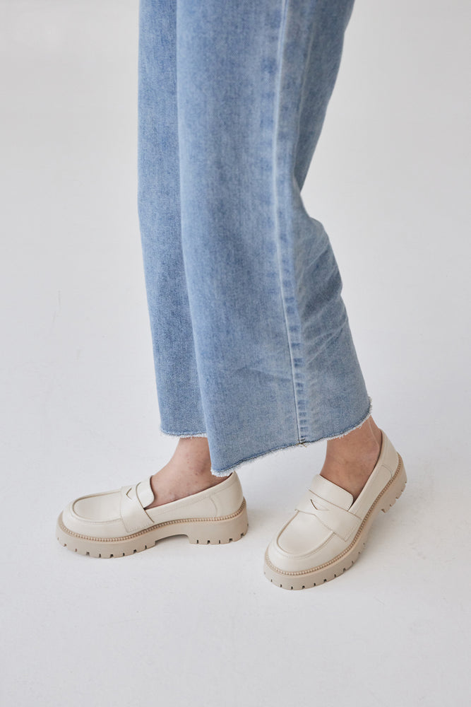 
                  
                    Cameron Chunky Loafers in Cream
                  
                
