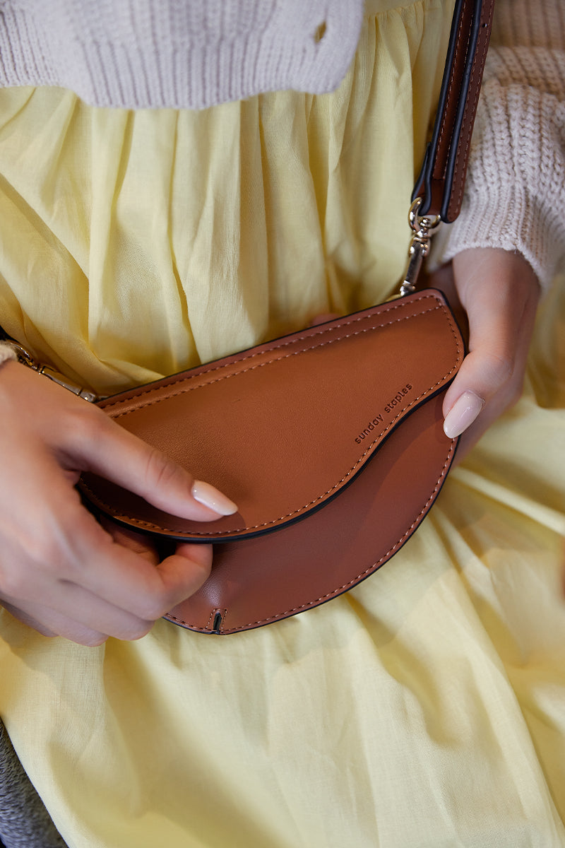 Clair Mini Wallet in Caramel