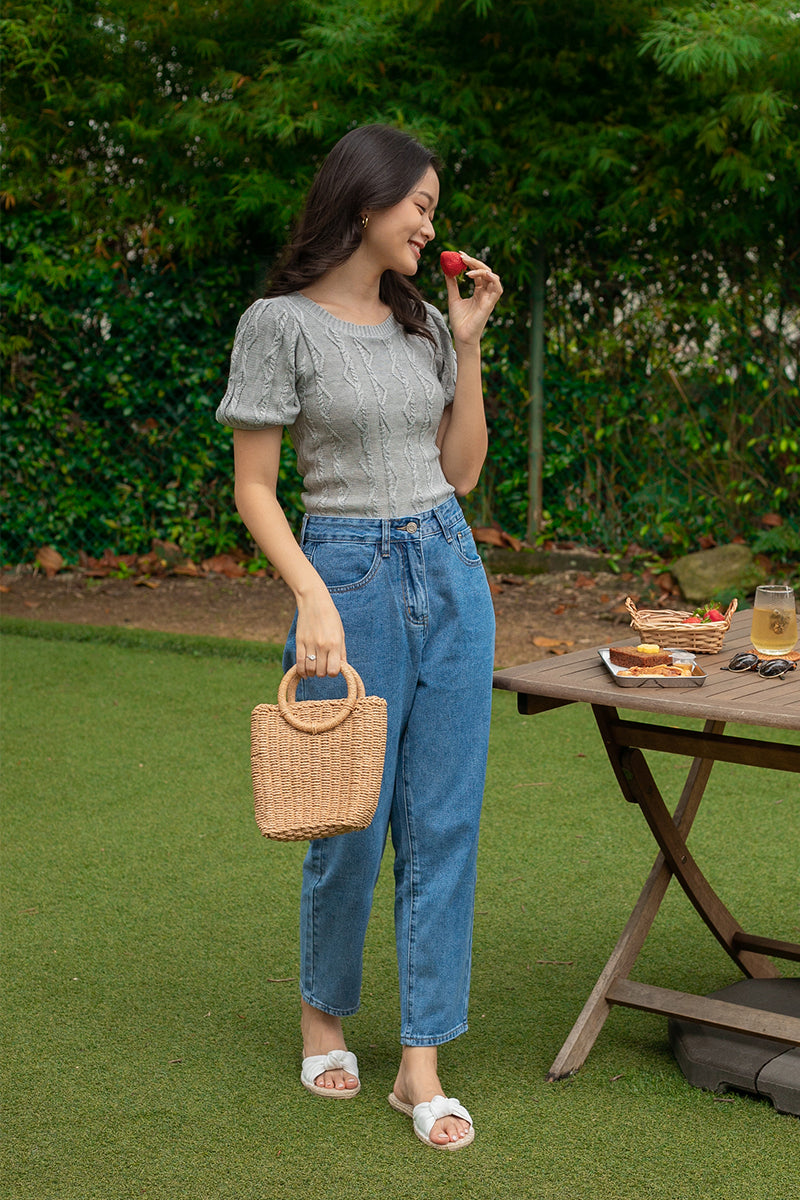 Ibiza Knotted Espadrilles Sliders in White