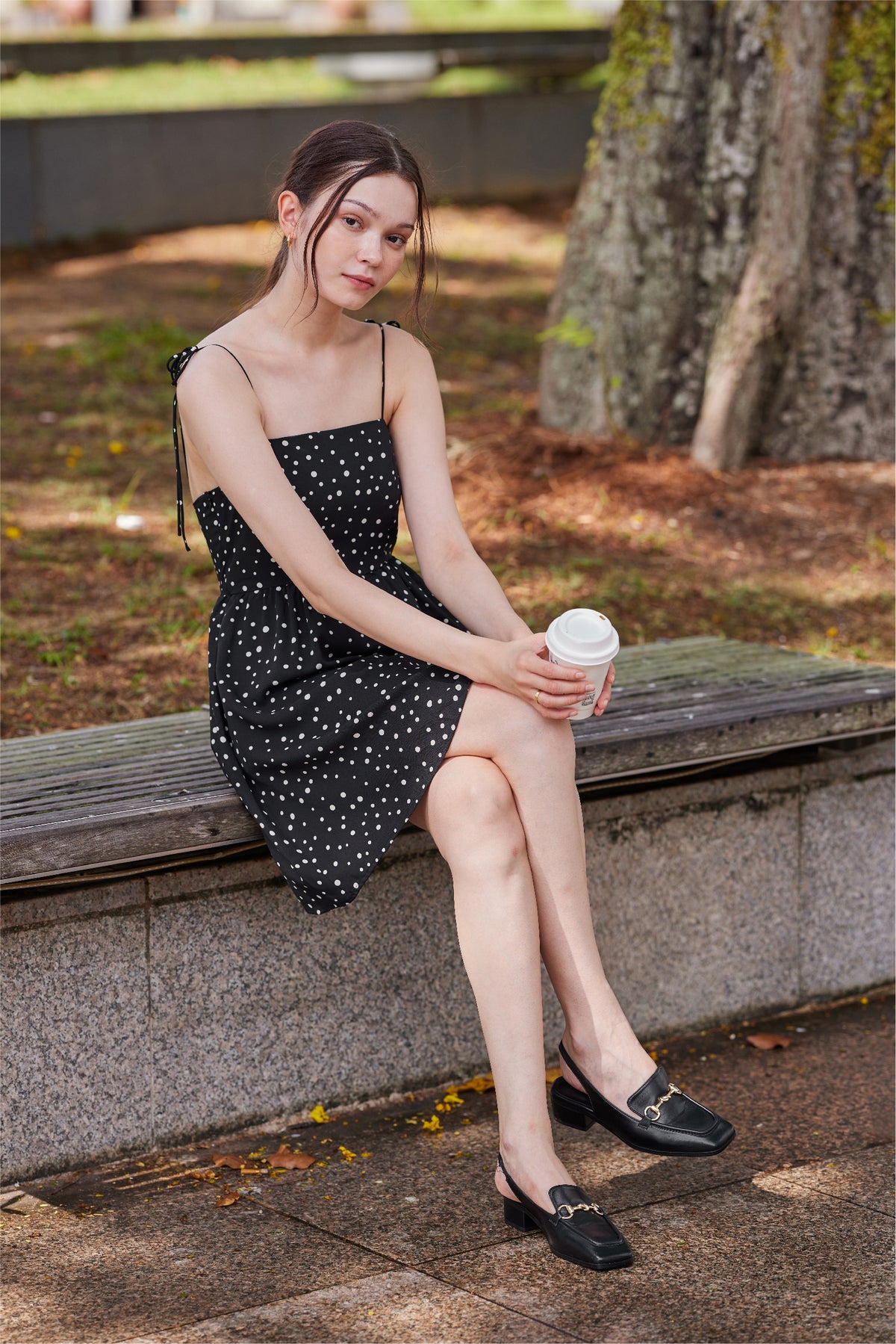 Jodie Slingback Loafers in Black