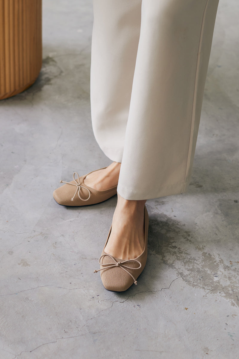 Juliet Flyknit Ballet Flats in Nude