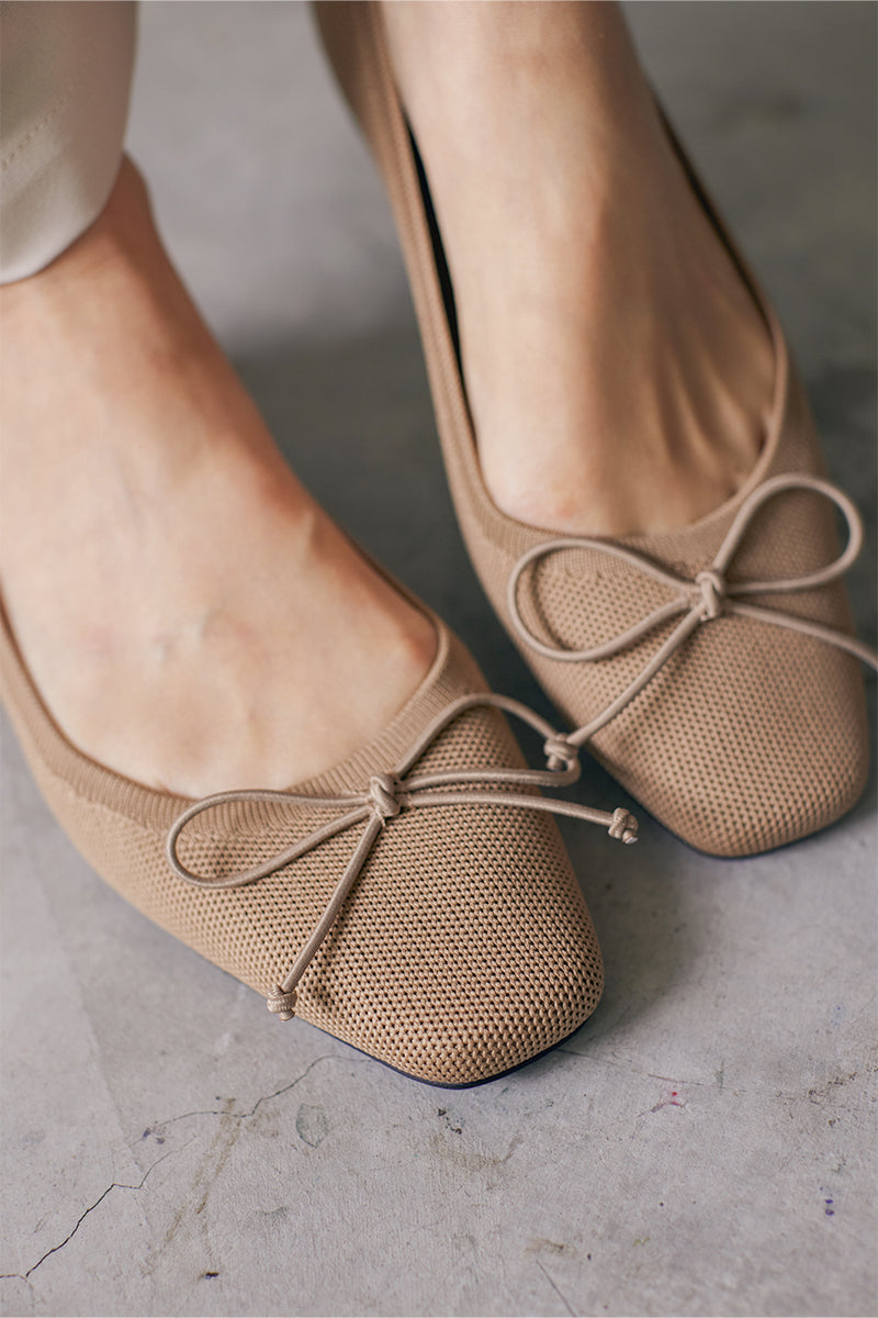 Juliet Flyknit Ballet Flats in Nude