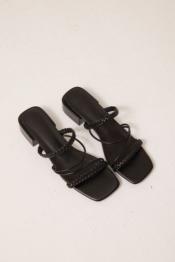 
                  
                    Kasier Braided Strappy Heel in Black
                  
                