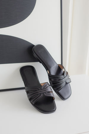 
                  
                    Leone Interlocking Sliders in Black
                  
                