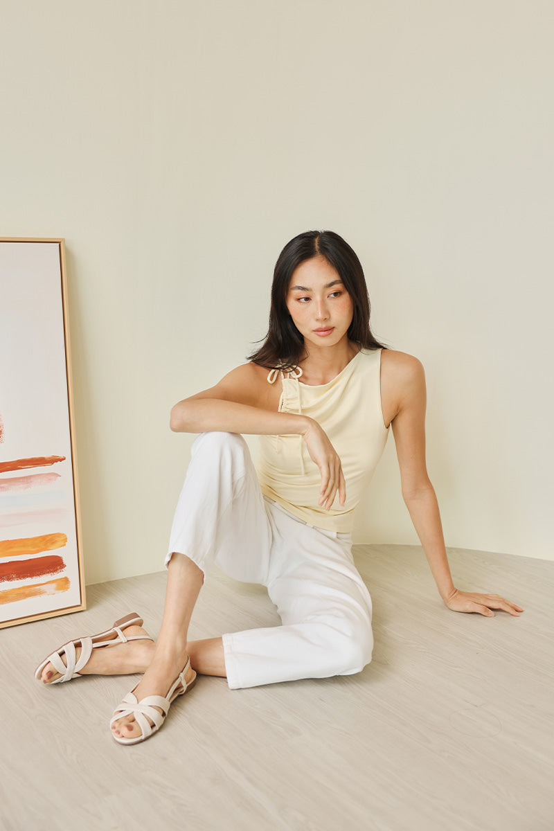 Lovi Interlocking Sandals in Waterproof Linen