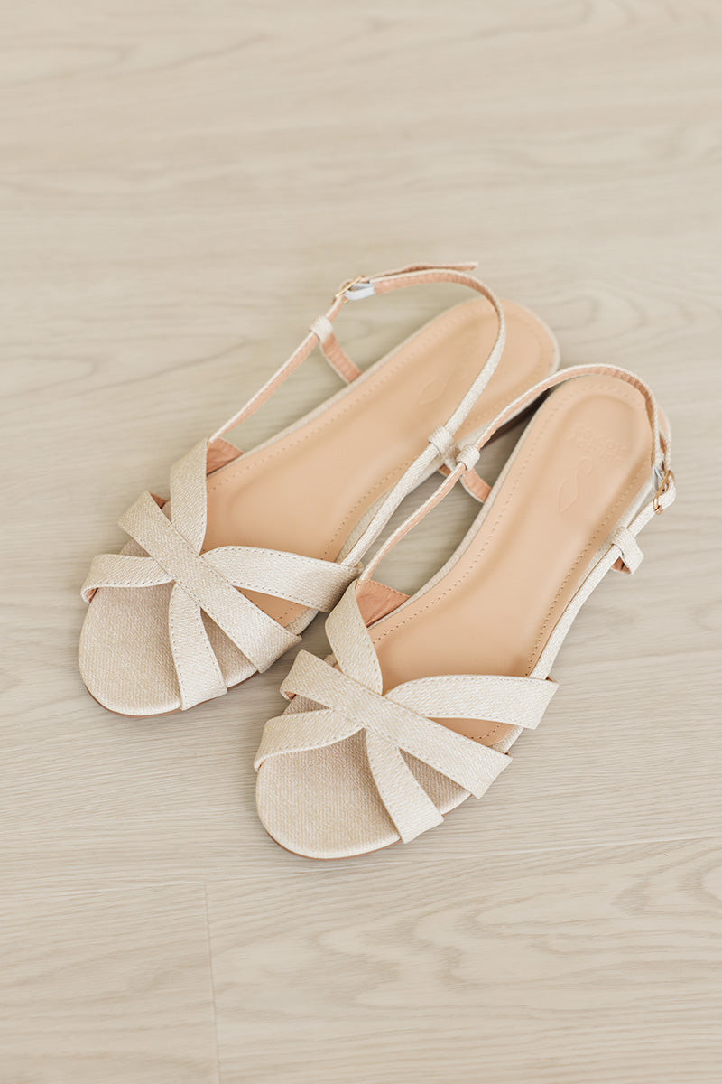 Lovi Interlocking Sandals in Waterproof Linen