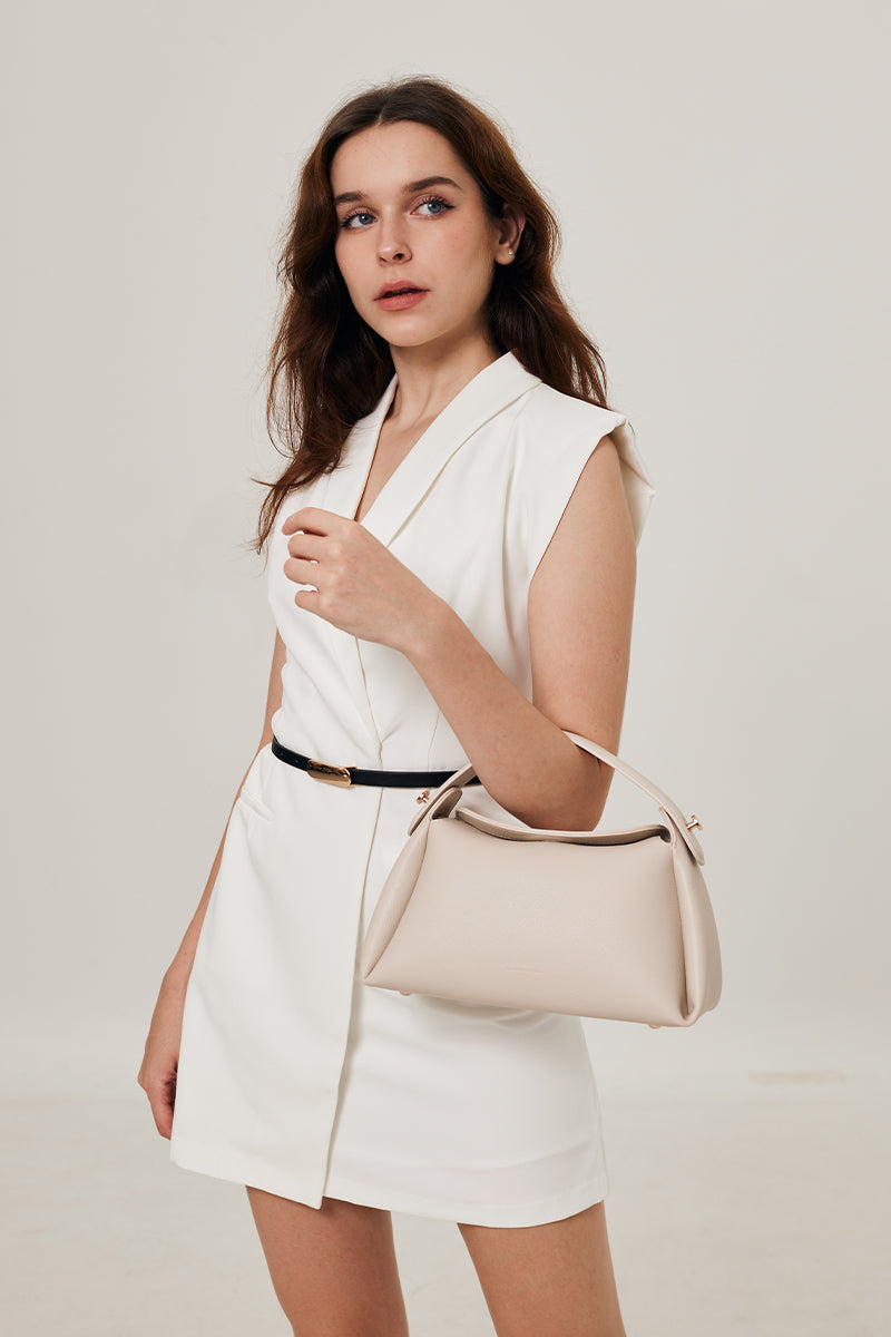 Milan 28 Top-handle Bag in Bone