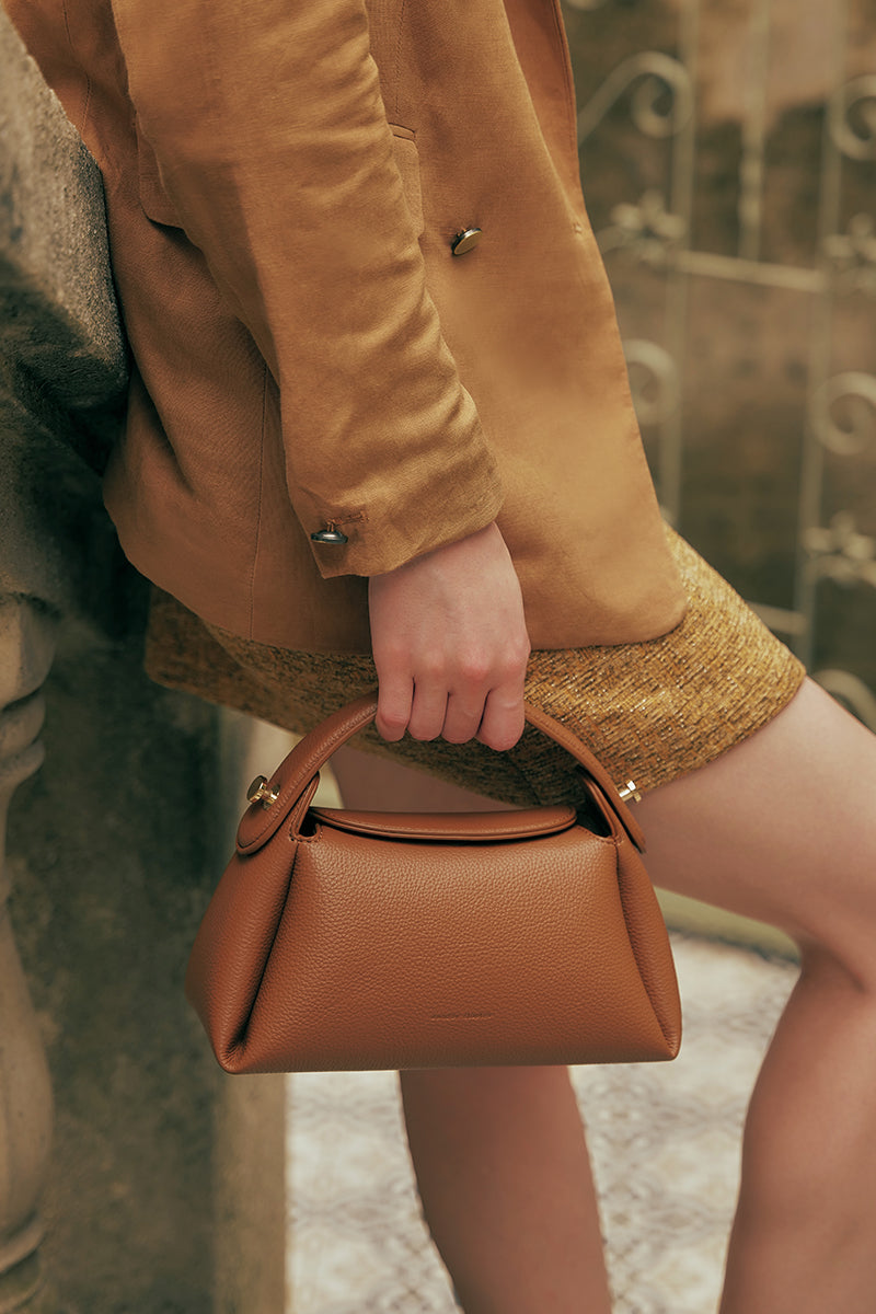 Milan Top-handle Bag in Camel