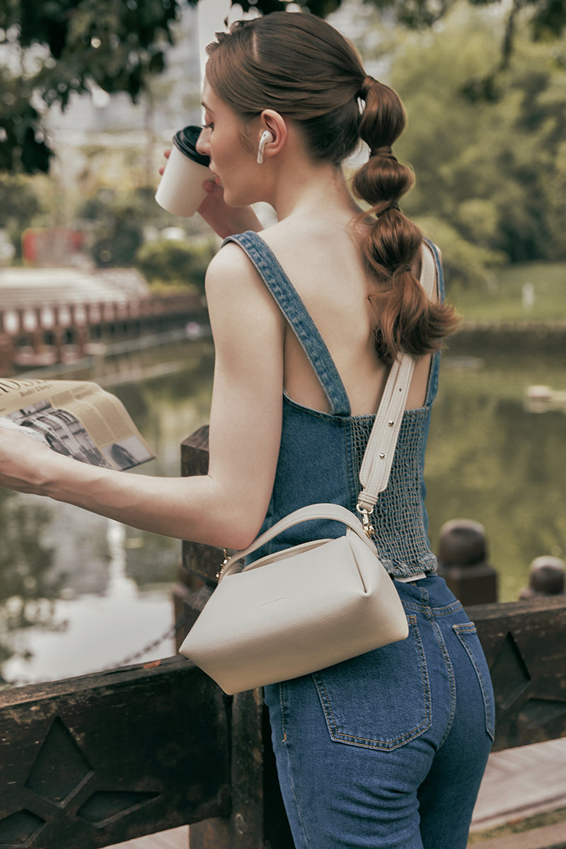 Milan Top-handle Bag in Chalk