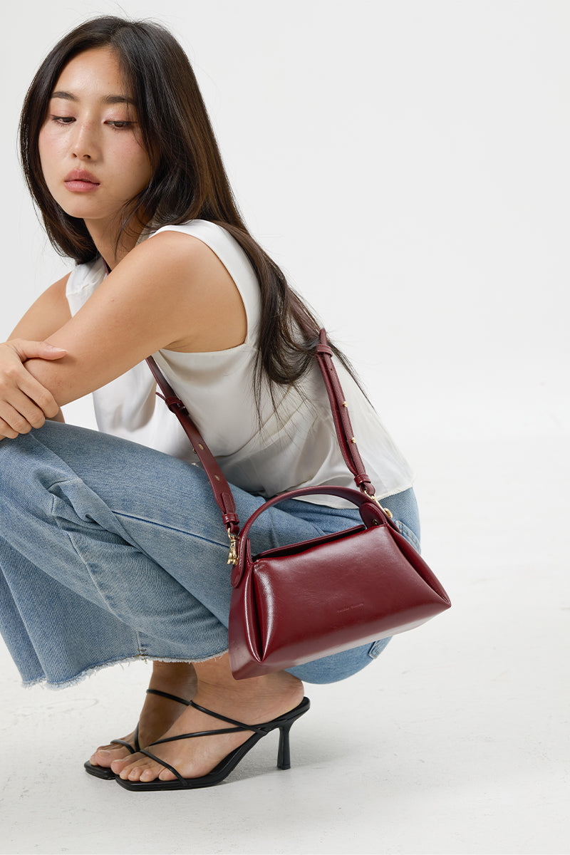 Milan Top-Handle Bag in Cherrywood