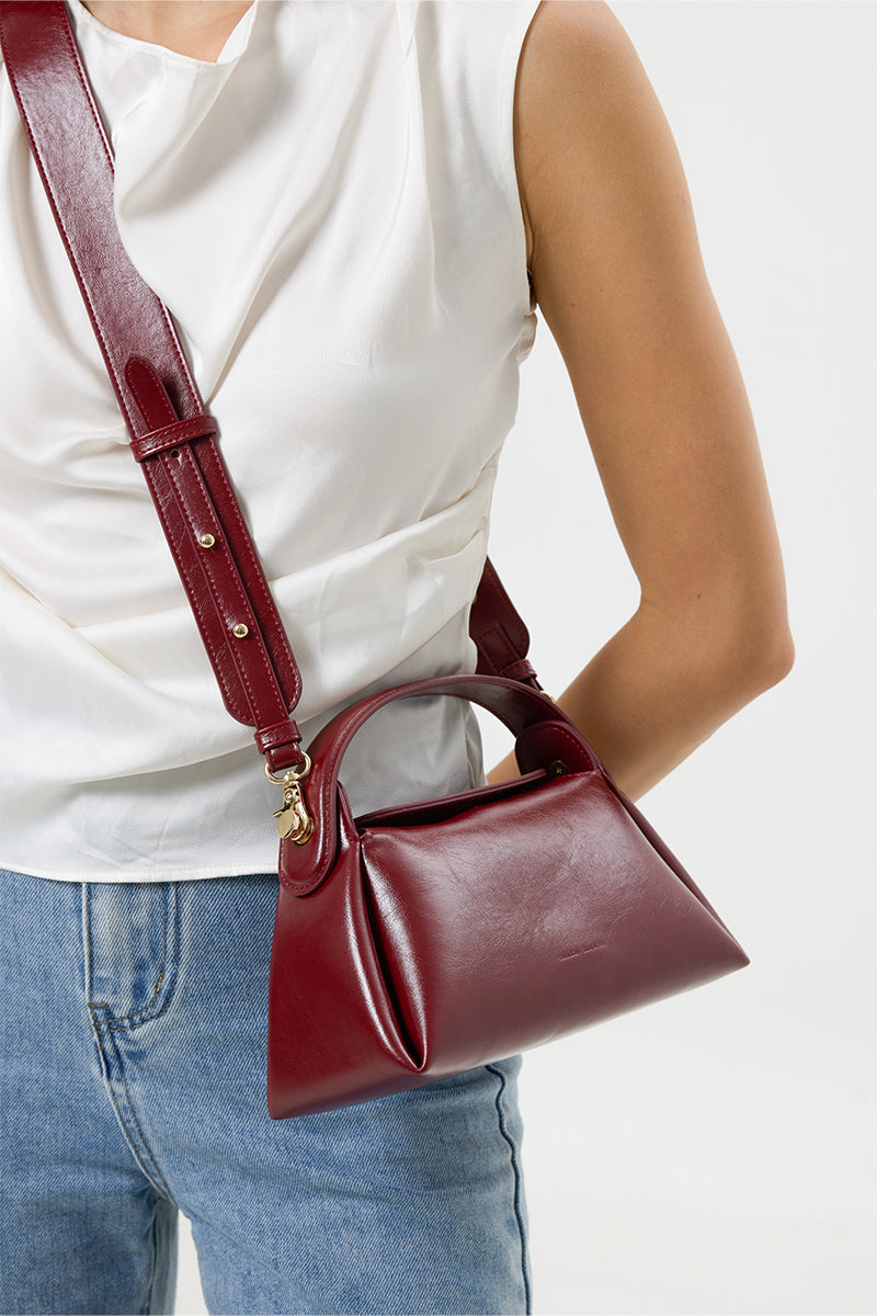 Milan Top-Handle Bag in Cherrywood