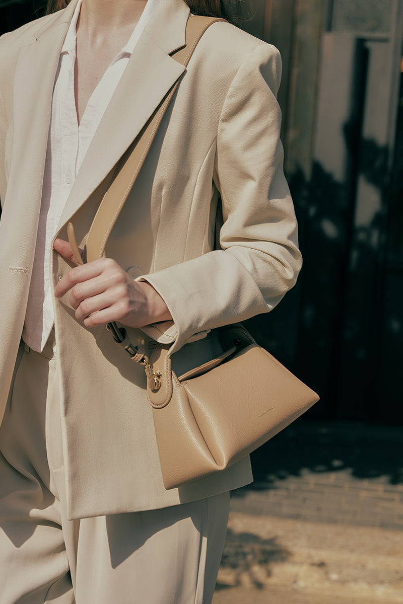 Milan Top-handle Bag in Nude