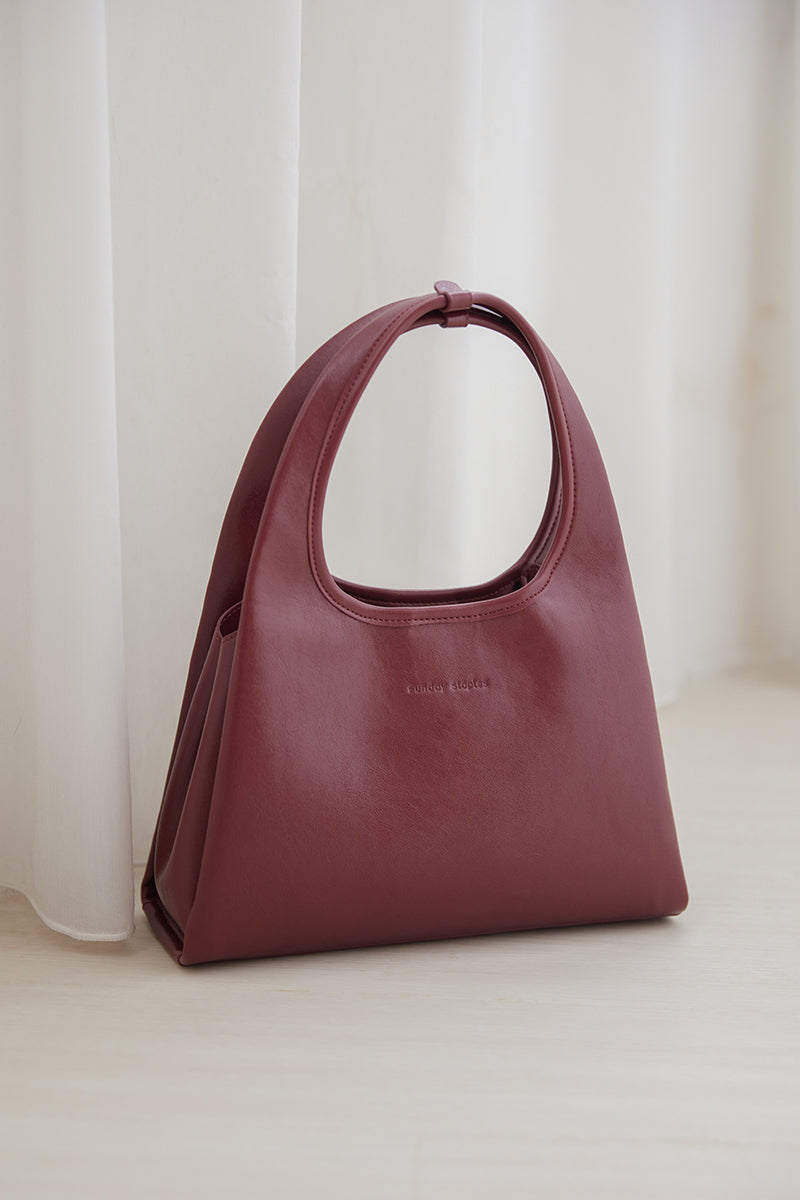 Fuji Small Hobo Bag in Ruby