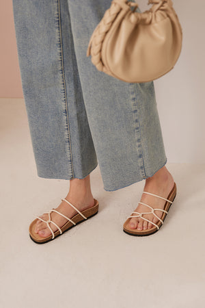 
                  
                    Mojave Strappy Chunky Sandals in Ivory
                  
                