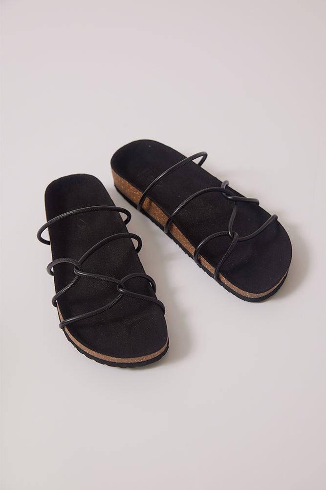 
                  
                    Mojave Strappy Chunky Sandals in Black
                  
                