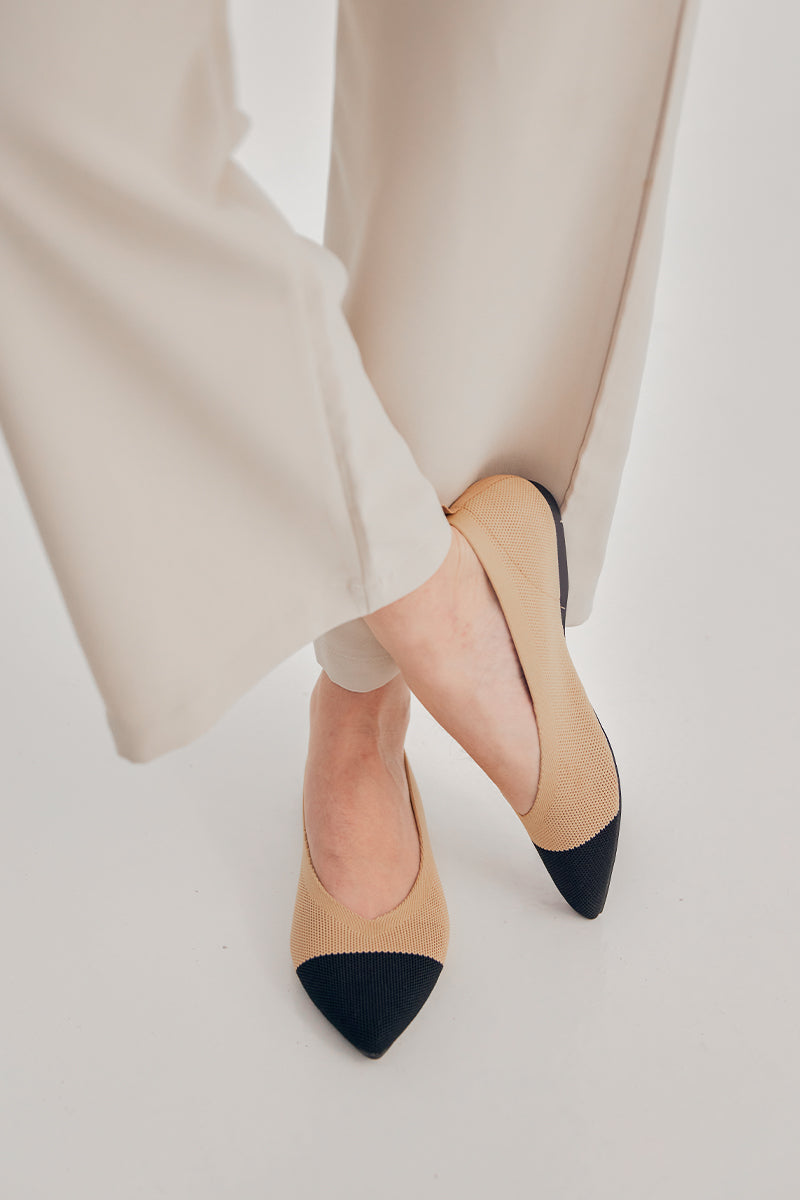 Nara Flyknit Flats in Nude