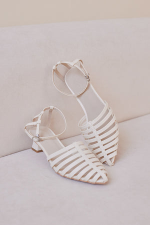 
                  
                    Nichole Cage Covered Sandals in Cream
                  
                