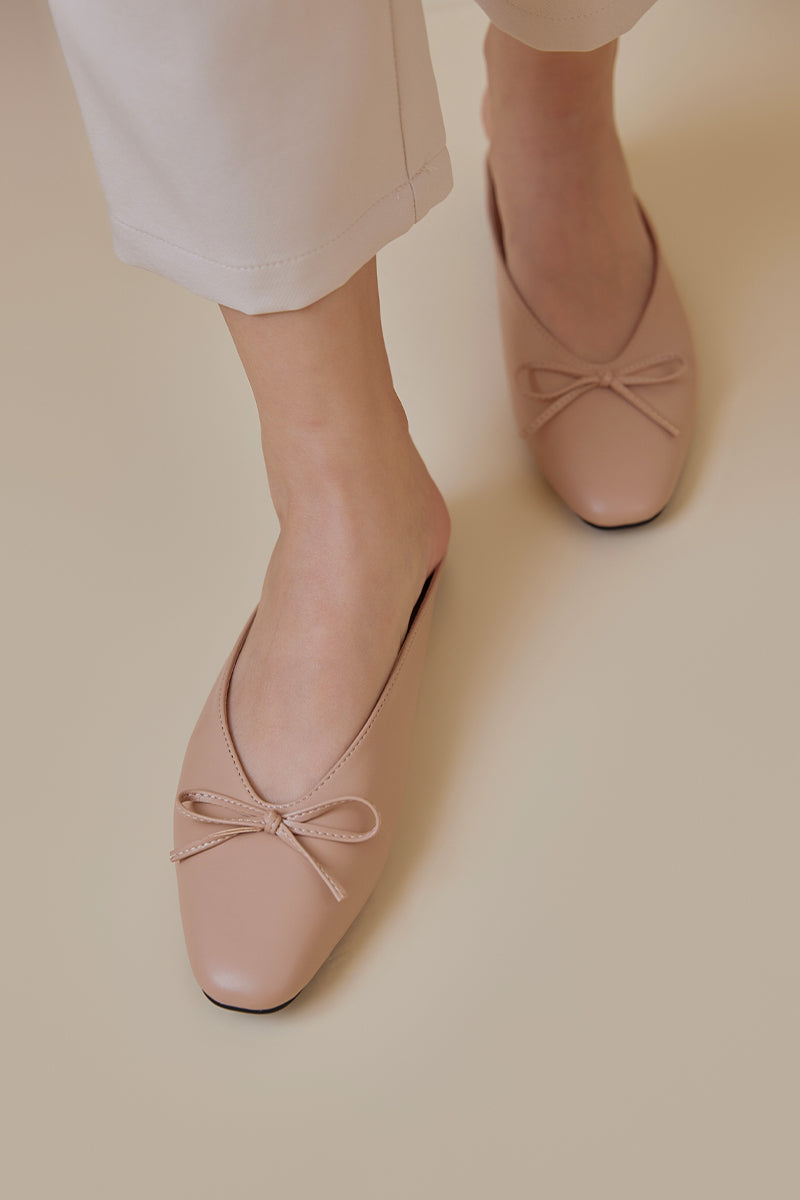 Nyssa Ballet Mules in Nude