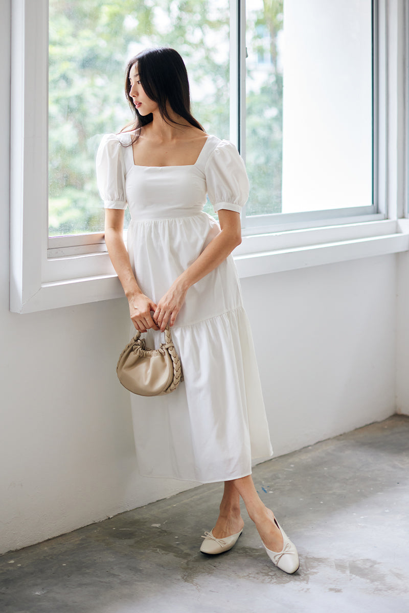 Nyssa Ballet Mules in Ivory