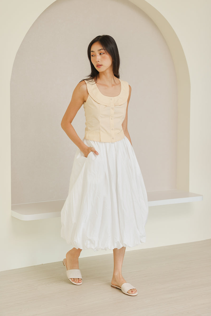 Olivian Strap-over Sliders in Waterproof Linen