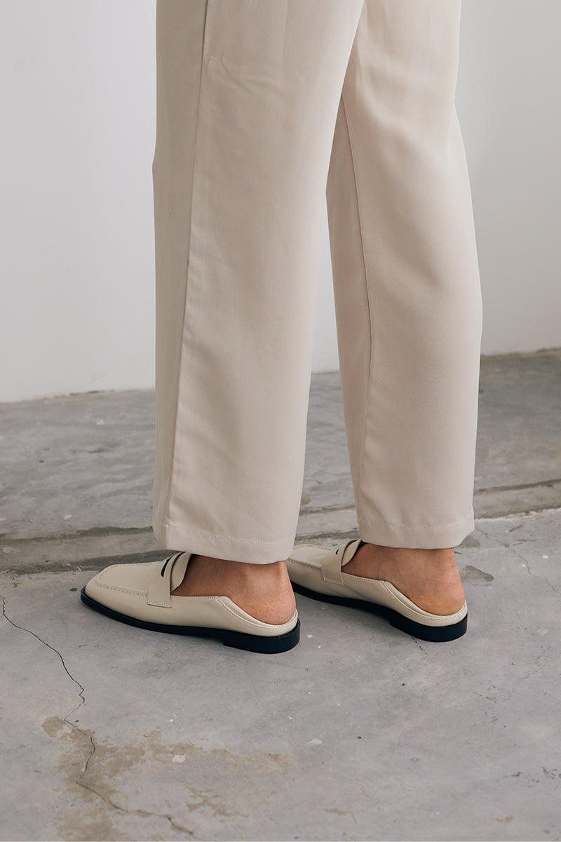 Perth Penny Loafers in Glazed Cream