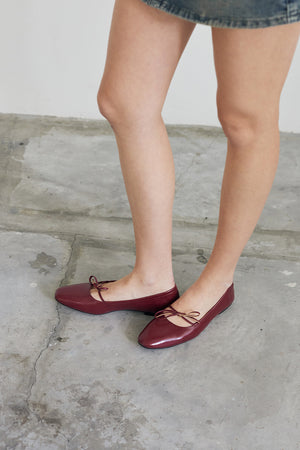 
                  
                    Quilla Knotted Maryjane Flats in Merlot
                  
                