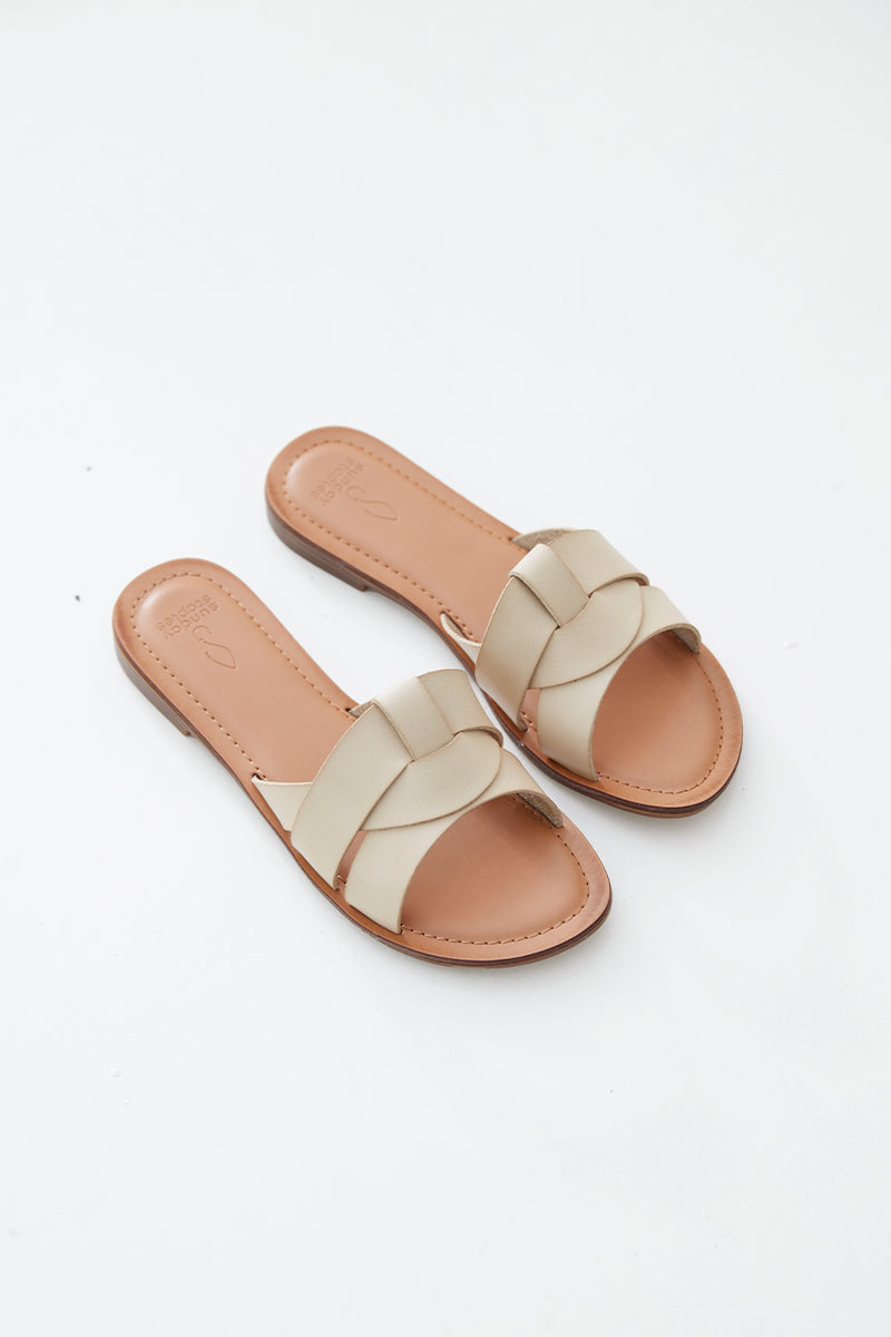 Reika Interlocking Sliders in Cream