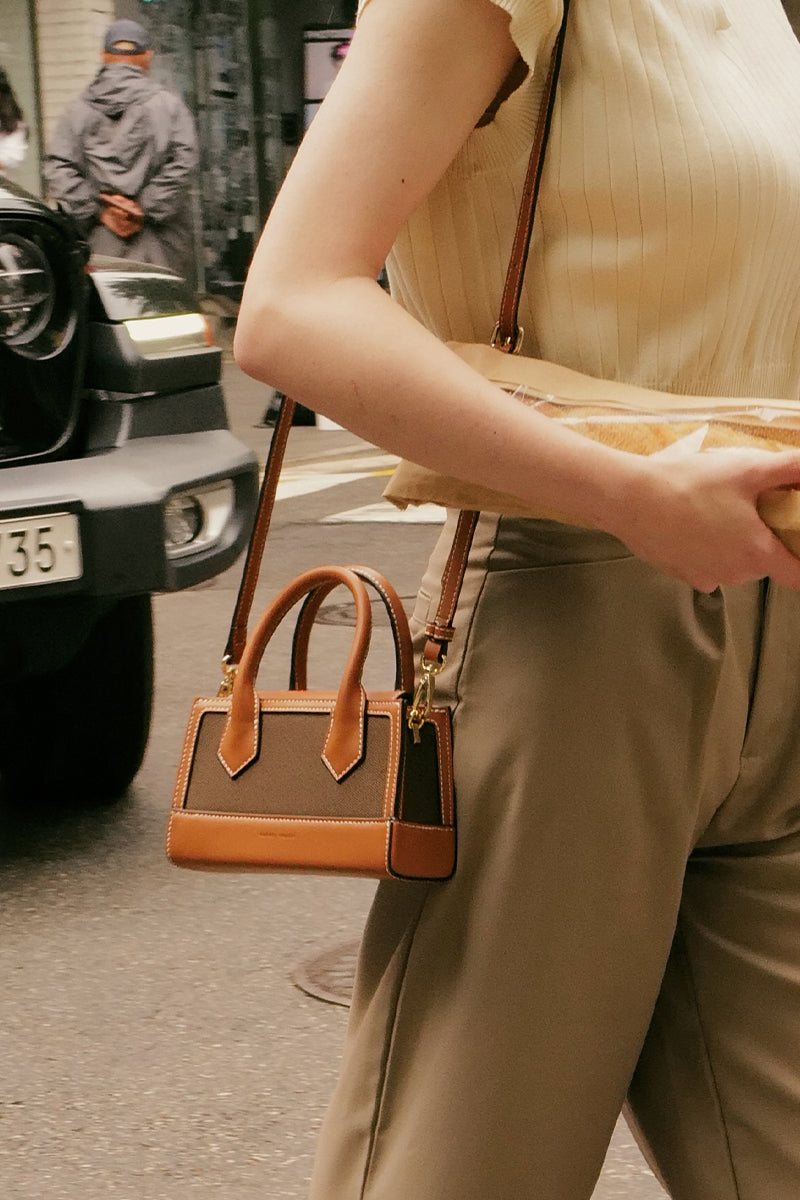 Riviera Bag in Walnut Canvas