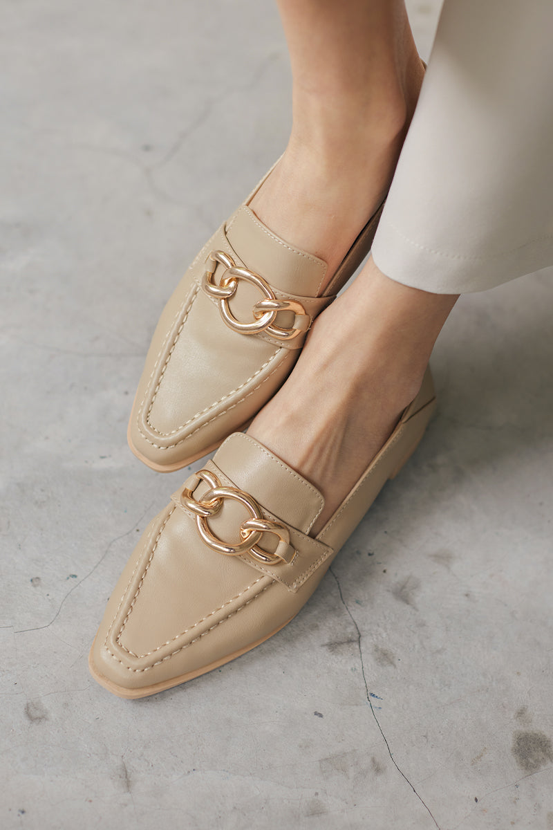 Rowan Chain loafers in Taupe