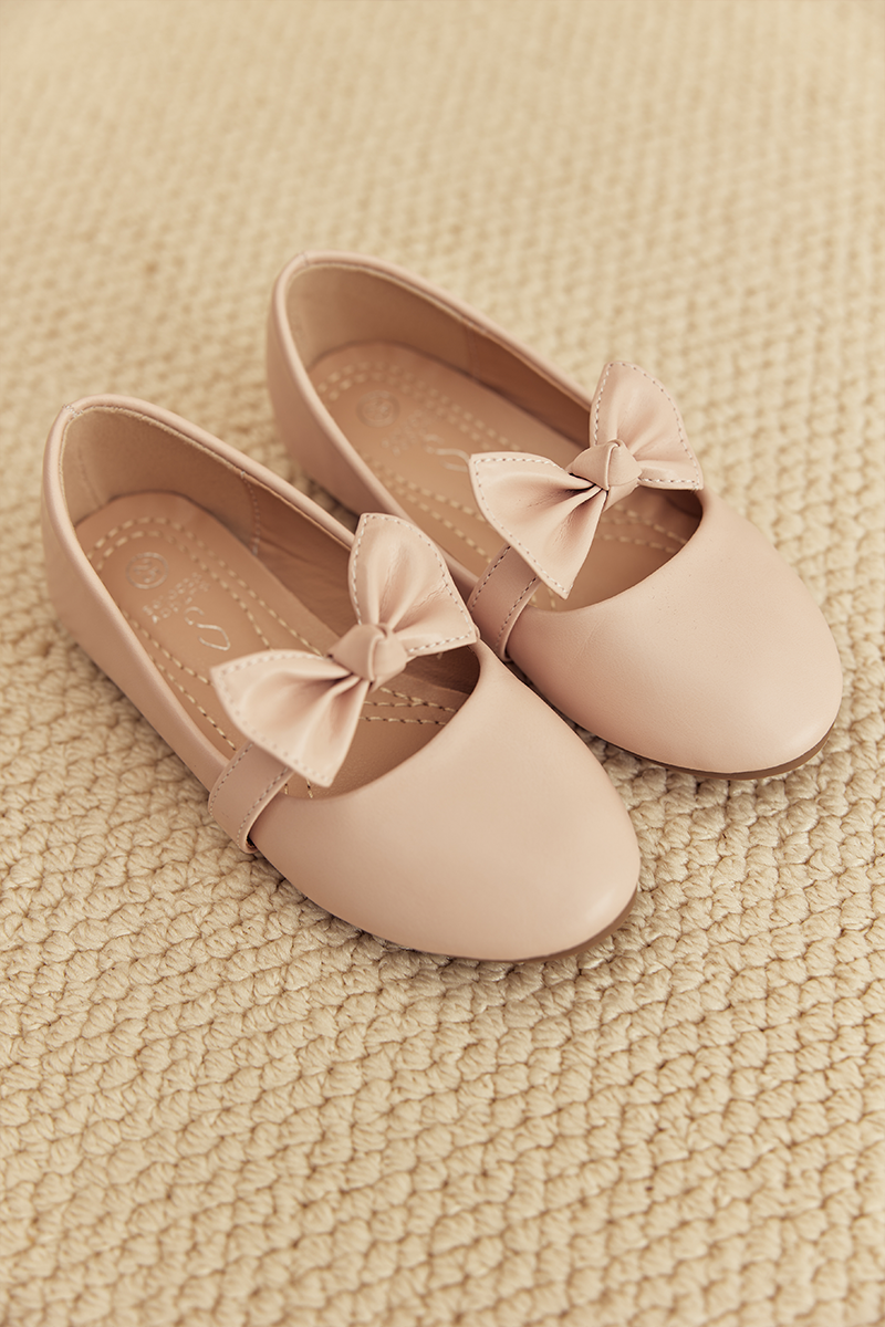 Sable Kids Ribbon Flats in Pink