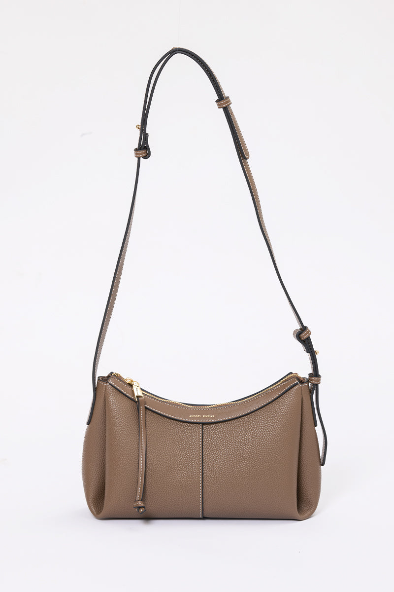 Sienna Shoulder Bag in Pebble