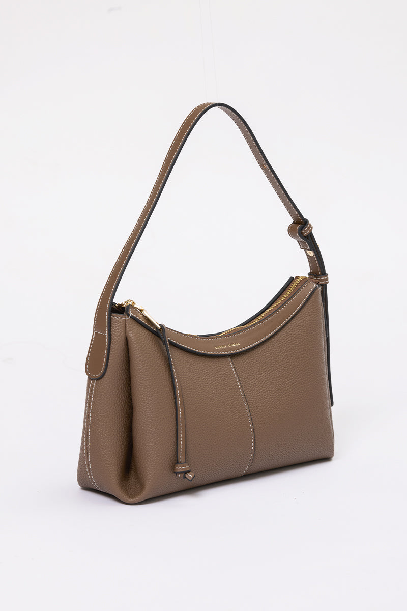 Sienna Shoulder Bag in Pebble