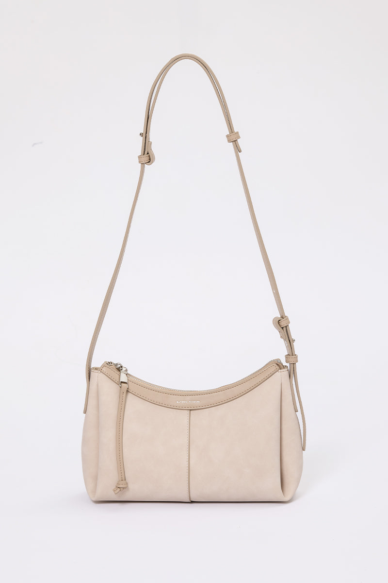 Sienna Shoulder Bag in Stone