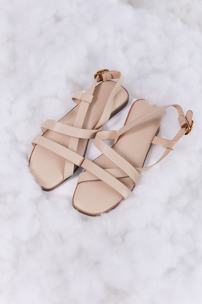 Skye Strappy Cloud Sandals Nude