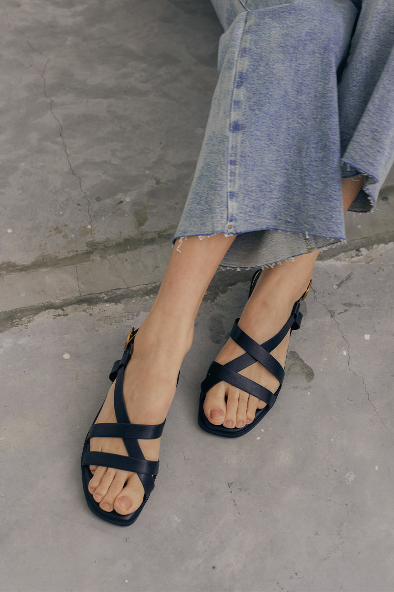 Skye Strappy Sandals Black