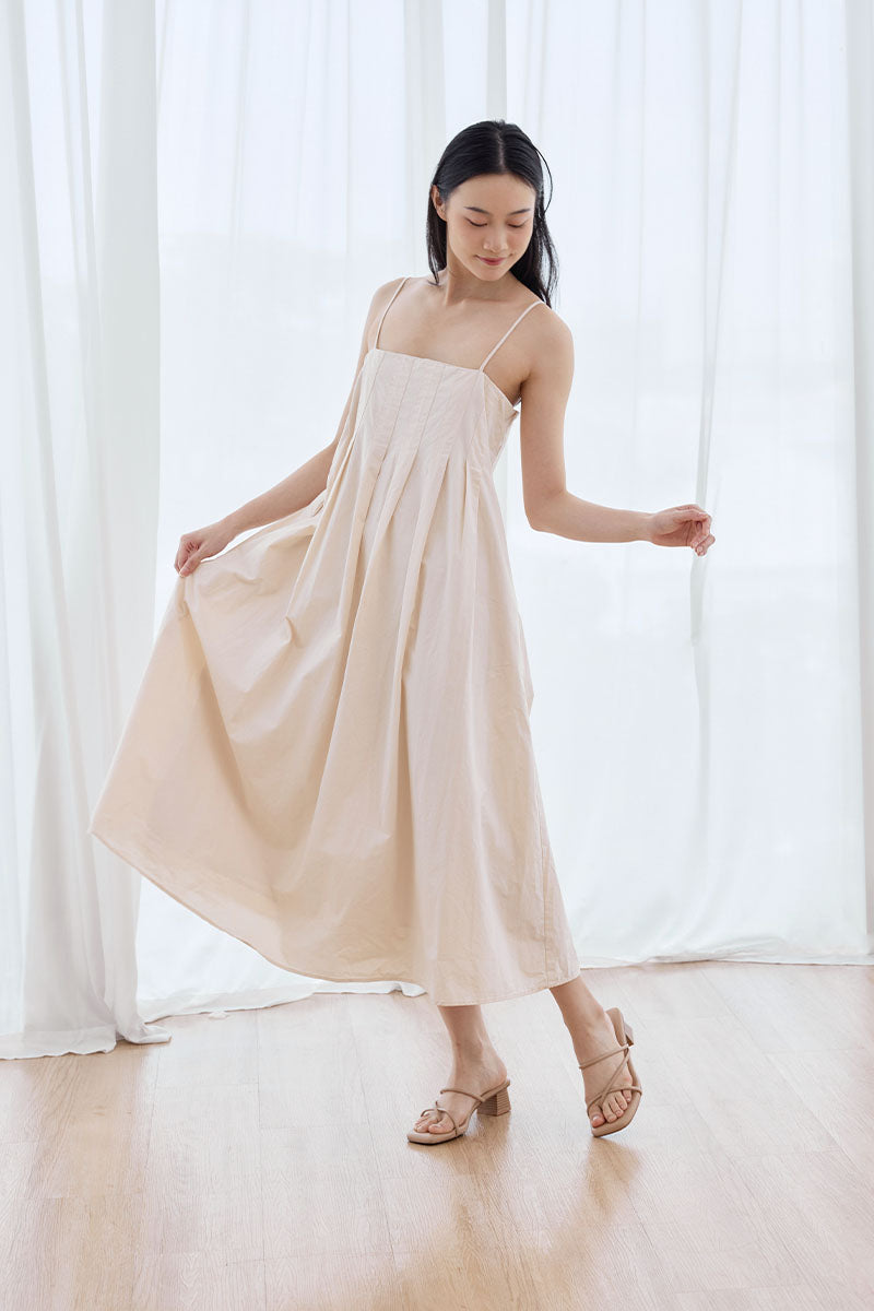 Sonder Strappy Cloud Heels in Nude