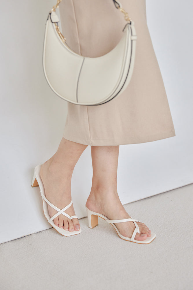 
                  
                    Tamsyn Strappy Heels in Cream
                  
                