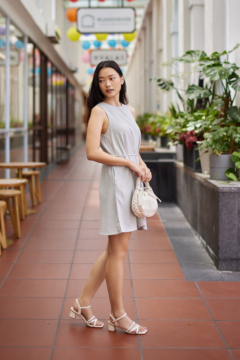 Vivier Braided Sandals in Cream