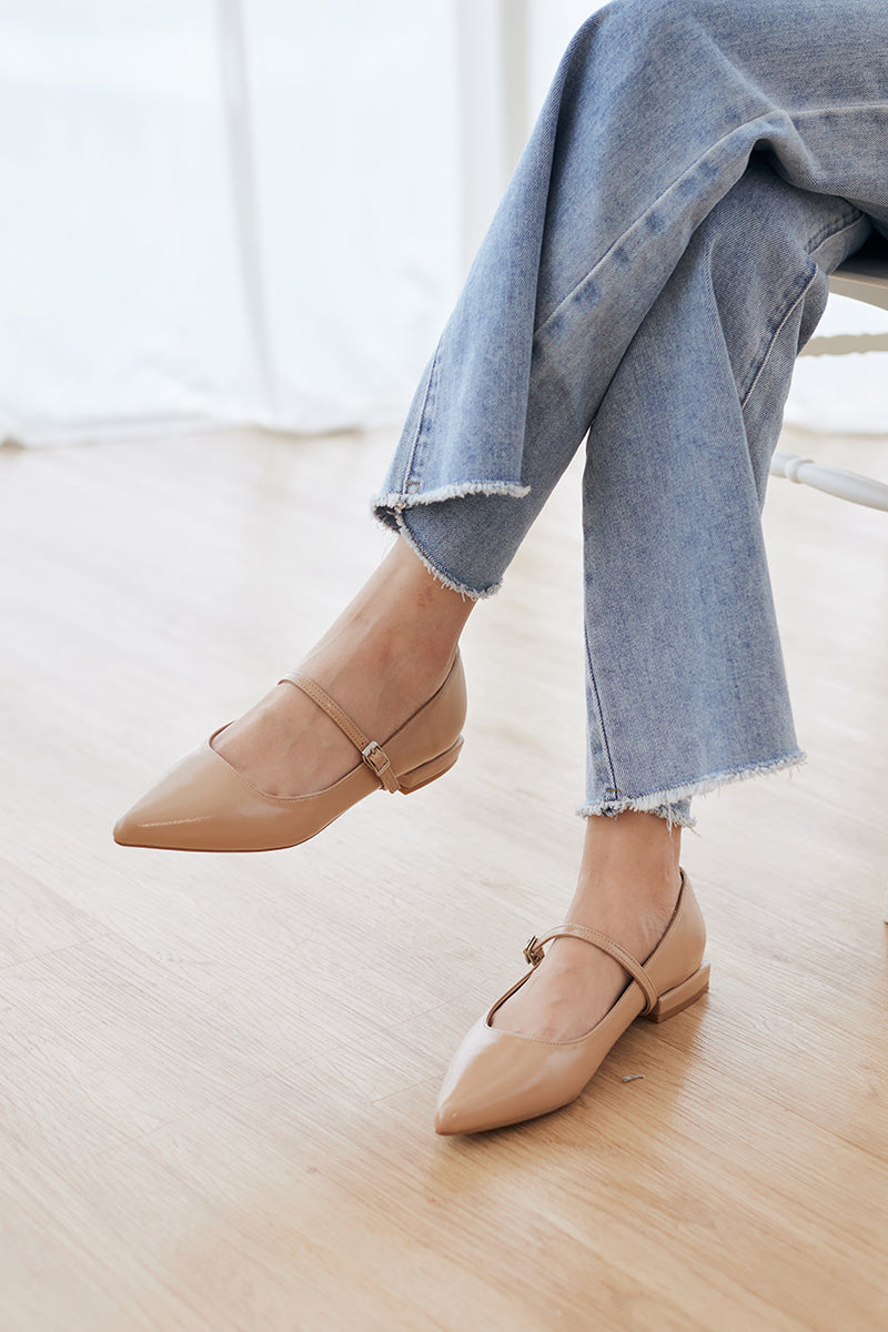 Jennie Maryjane Flats in Cinnamon