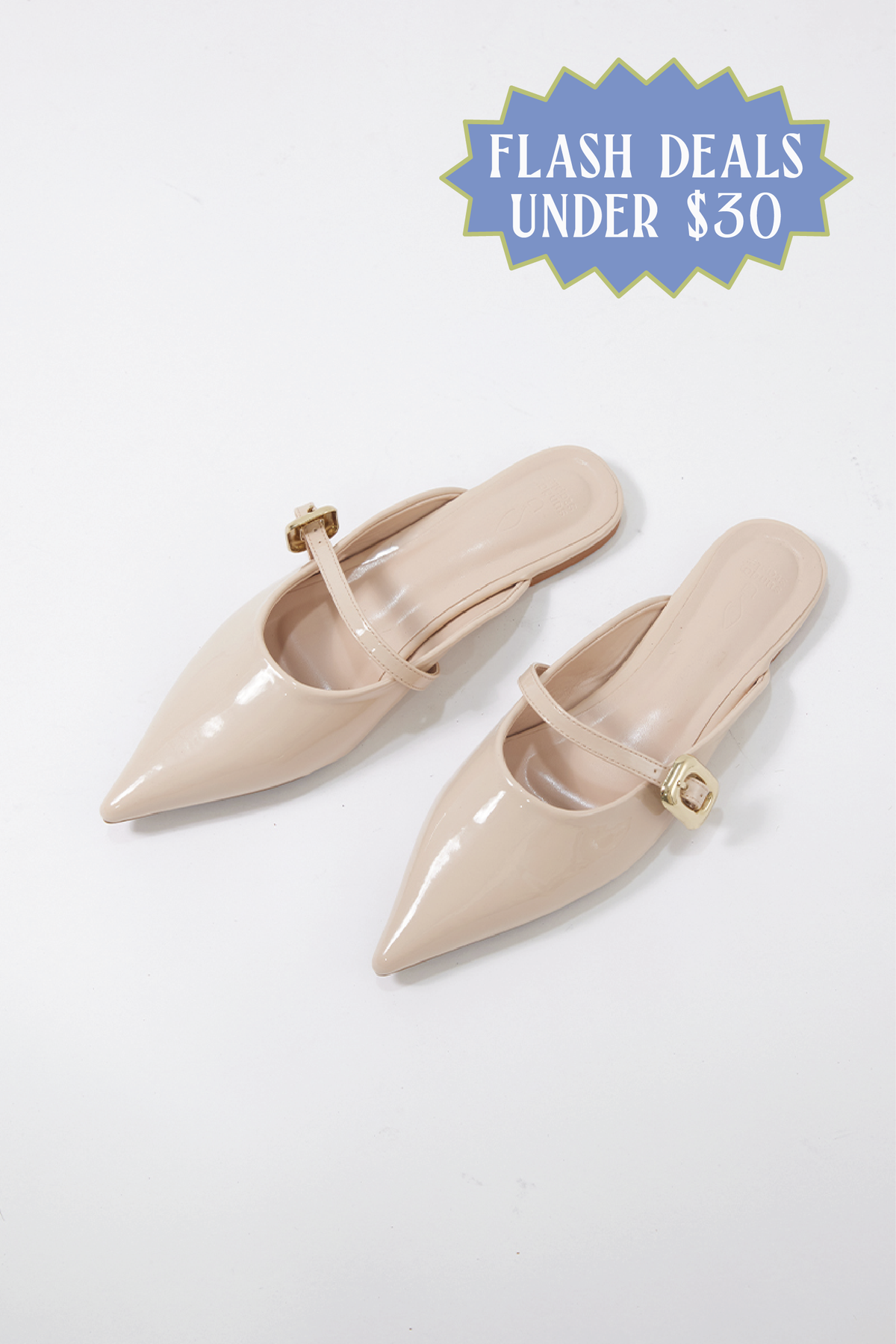 Joon Buckle Mules in Nude