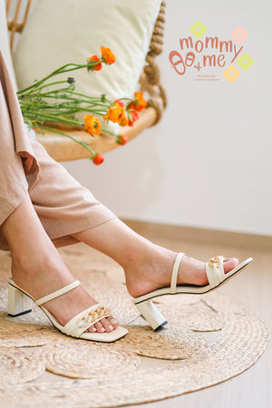 
                  
                    Anjou Chain Heels in Cream
                  
                