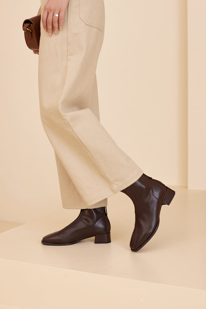 
                  
                    Cardith Block Heel Ankle Boots in Mahogany
                  
                