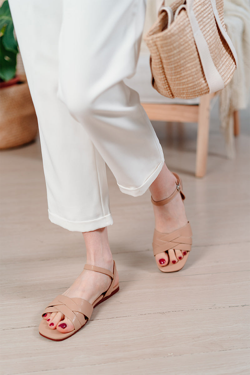 Cerys Sandals in Nude