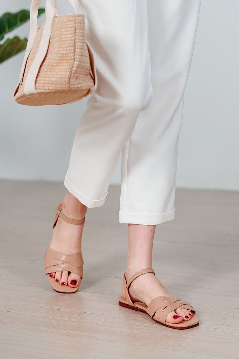 Cerys Sandals in Nude