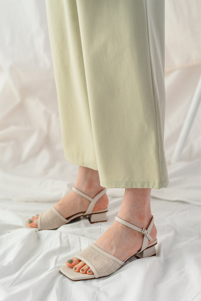 
                  
                    Cressida Linen Sandals in Cream
                  
                